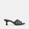 MEEZA PEARL HEELS ONYX MESH