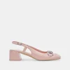 MELLI HEELS PINK CRINKLE PATENT