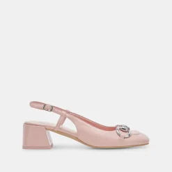 MELLI HEELS PINK CRINKLE PATENT