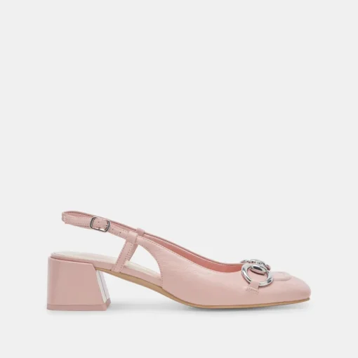 MELLI HEELS PINK CRINKLE PATENT