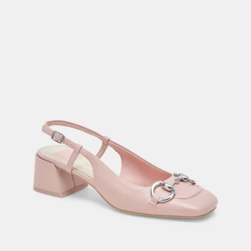 MELLI HEELS PINK CRINKLE PATENT