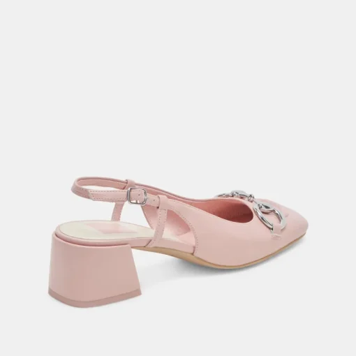 MELLI HEELS PINK CRINKLE PATENT