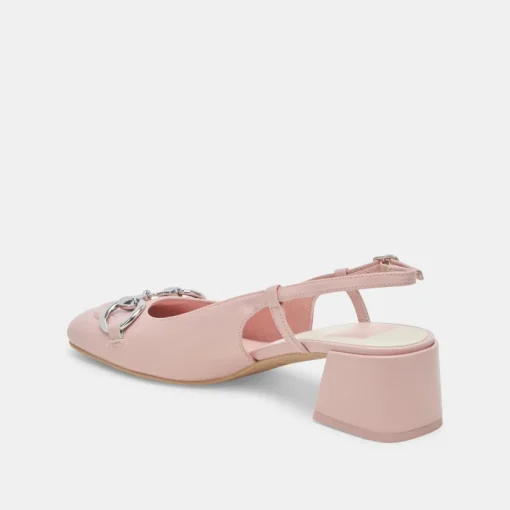 MELLI HEELS PINK CRINKLE PATENT