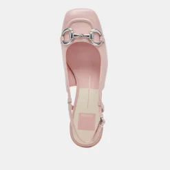 MELLI HEELS PINK CRINKLE PATENT