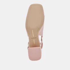 MELLI HEELS PINK CRINKLE PATENT