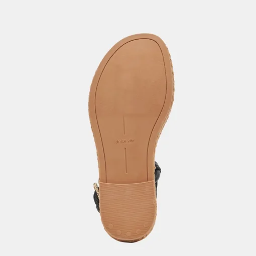 MERYL SANDALS BLACK LEATHER