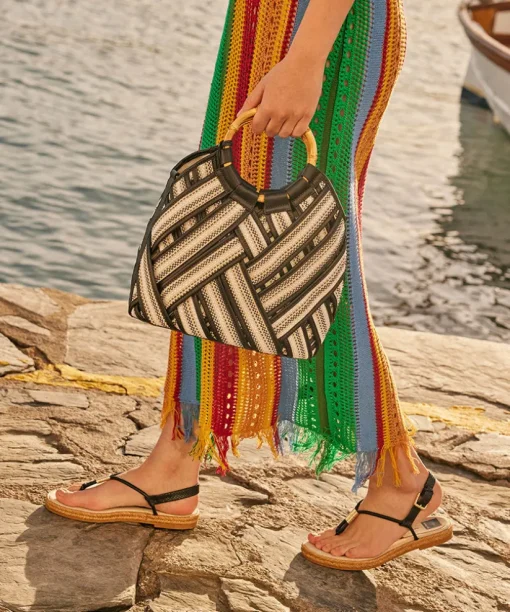 MERYL SANDALS BLACK LEATHER