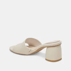 MINNY DRESS HEELS IVORY LEATHER