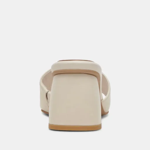 MINNY DRESS HEELS IVORY LEATHER