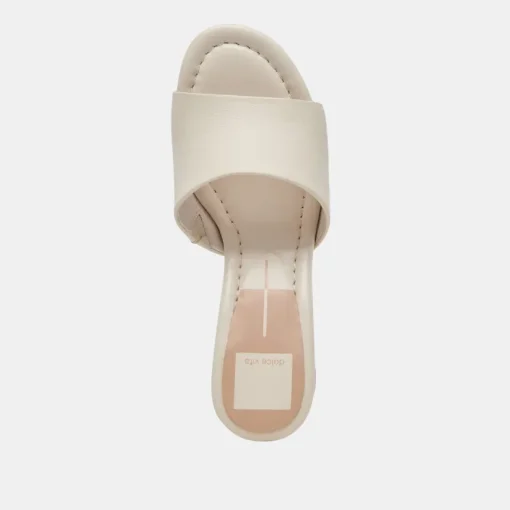 MINNY DRESS HEELS IVORY LEATHER