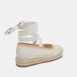 MORGAN FLATS IVORY CANVAS