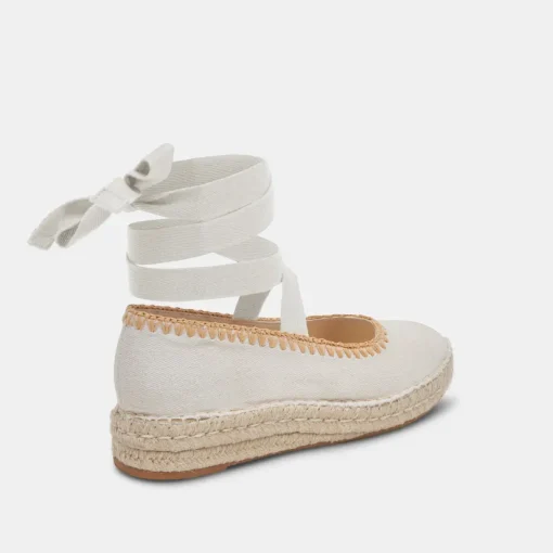 MORGAN FLATS IVORY CANVAS