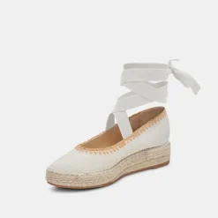 MORGAN FLATS IVORY CANVAS