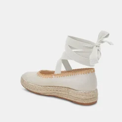 MORGAN FLATS IVORY CANVAS