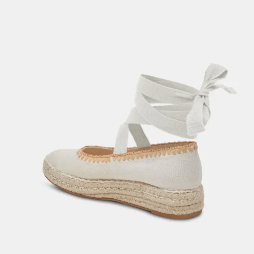 MORGAN FLATS IVORY CANVAS