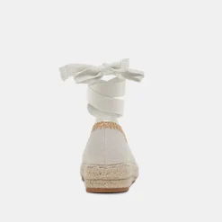 MORGAN FLATS IVORY CANVAS