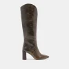 NEDI BOOTS DARK OLIVE LEATHER