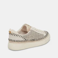 NICONA SNEAKERS BLACK NATURAL RAFFIA