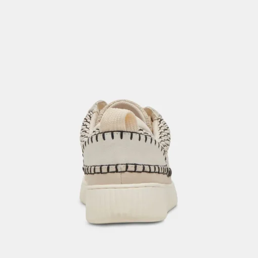 NICONA SNEAKERS BLACK NATURAL RAFFIA