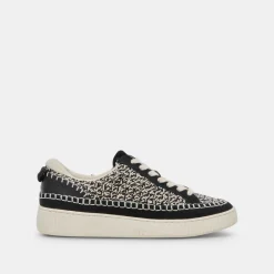 NICONA SNEAKERS WHITE BLACK KNIT