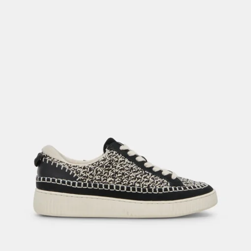 NICONA SNEAKERS WHITE BLACK KNIT