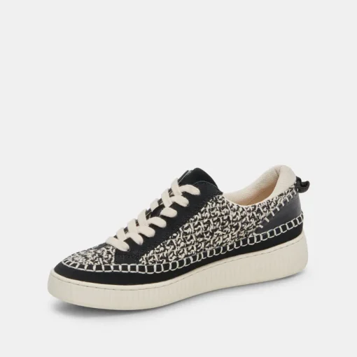 NICONA SNEAKERS WHITE BLACK KNIT
