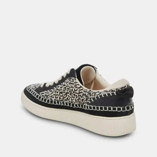 NICONA SNEAKERS WHITE BLACK KNIT