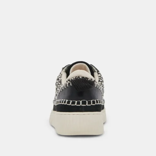 NICONA SNEAKERS WHITE BLACK KNIT