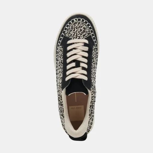 NICONA SNEAKERS WHITE BLACK KNIT