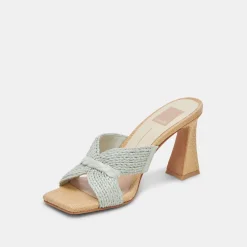 NITRO WIDE HEELS MINT RAFFIA