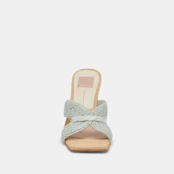 NITRO WIDE HEELS MINT RAFFIA