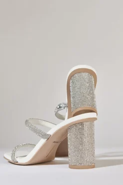 NOLES RHINESTONE HEELS CRYSTAL RHINESTONE