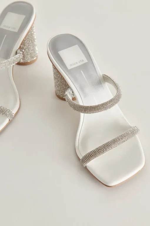NOLES RHINESTONE HEELS CRYSTAL RHINESTONE