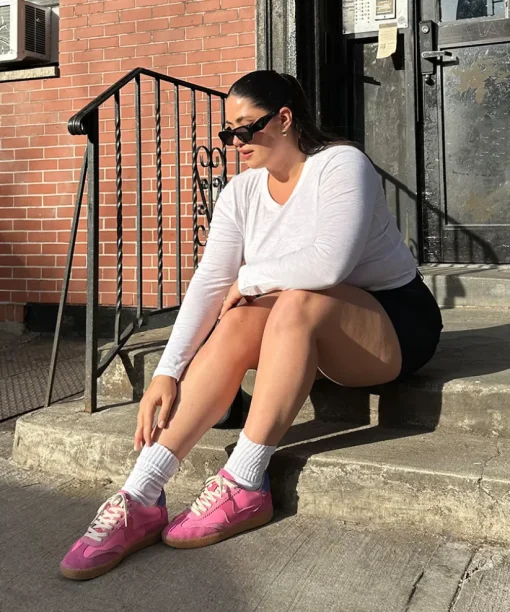 NOTICE SNEAKERS PINK SUEDE