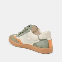 NOTICE VELCRO SNEAKERS OLIVE MULTI CANVAS