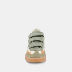 NOTICE VELCRO SNEAKERS OLIVE MULTI CANVAS