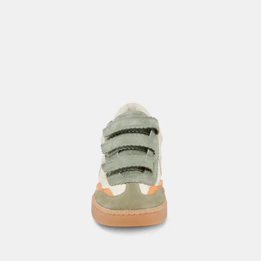 NOTICE VELCRO SNEAKERS OLIVE MULTI CANVAS