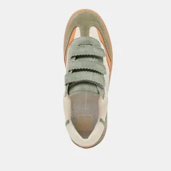 NOTICE VELCRO SNEAKERS OLIVE MULTI CANVAS