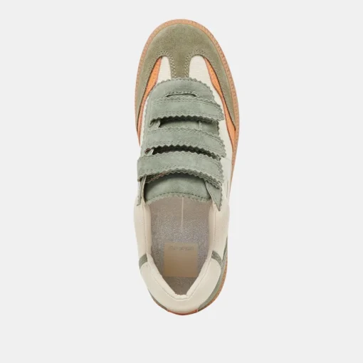 NOTICE VELCRO SNEAKERS OLIVE MULTI CANVAS