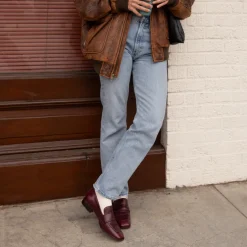 NYGEL LOAFERS CRANBERRY LEATHER