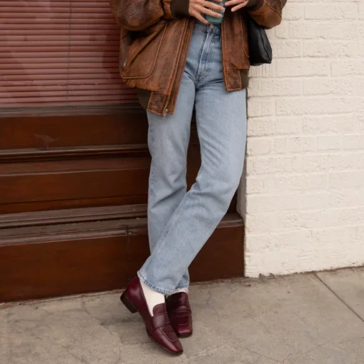 NYGEL LOAFERS CRANBERRY LEATHER