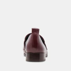 NYGEL LOAFERS CRANBERRY LEATHER