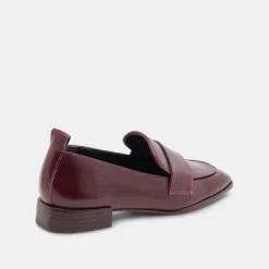 NYGEL LOAFERS CRANBERRY LEATHER