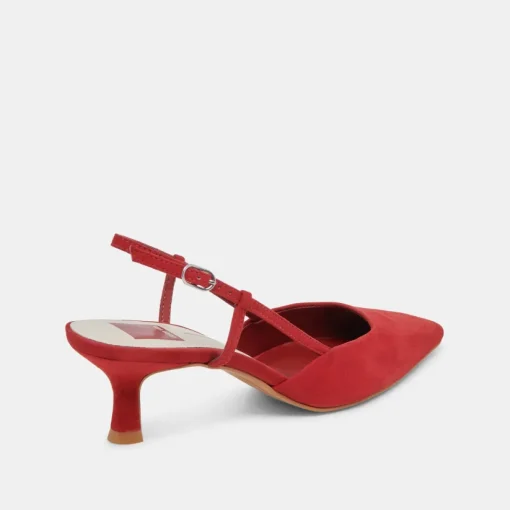 ODELA HEELS CRIMSON SUEDE