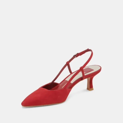 ODELA HEELS CRIMSON SUEDE