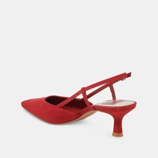 ODELA HEELS CRIMSON SUEDE
