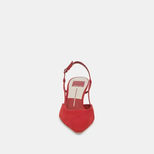 ODELA HEELS CRIMSON SUEDE