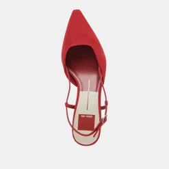 ODELA HEELS CRIMSON SUEDE