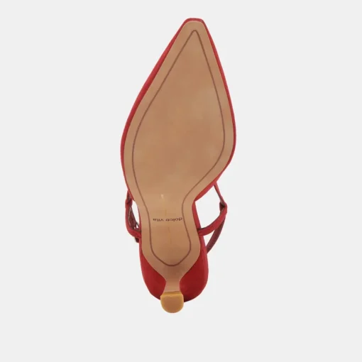 ODELA HEELS CRIMSON SUEDE