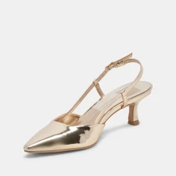 ODELA HEELS LIGHT GOLD STELLA